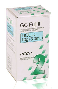 GC Fuji II - Glass Ionomer - Liquid Refill - 10 Gm. Bottle - Click Image to Close